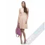Rochie casual YEPME clos midi fara maneci, Bej