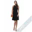 Rochie casual neagra YEPME clos midi fara maneci