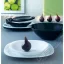 Serviciu de masa Luminarc Carine, 19 piese, Alb/Negru