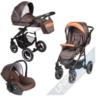 Carucior Crooner 3 in 1 - Vessanti - Brown