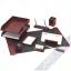 Set birou EVOffice, 9 piese, Lemn cires