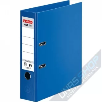 Biblioraft A4 Herlitz, 8 cm, Albastru