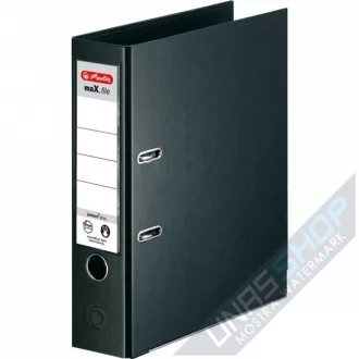 Biblioraft A4 Herlitz, 8 cm, Negru