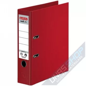 Biblioraft A4 Herlitz, 8 cm, Rosu