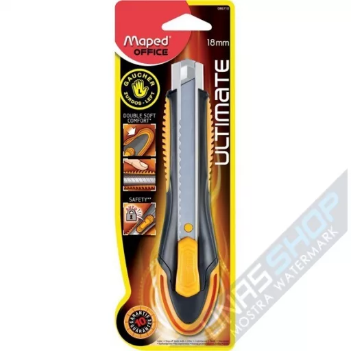 Cutter Maped Ultimate, 18 mm, pentru stangaci