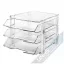 Set 3 tavi documente + 1 suport telefon fix, transparent cristal