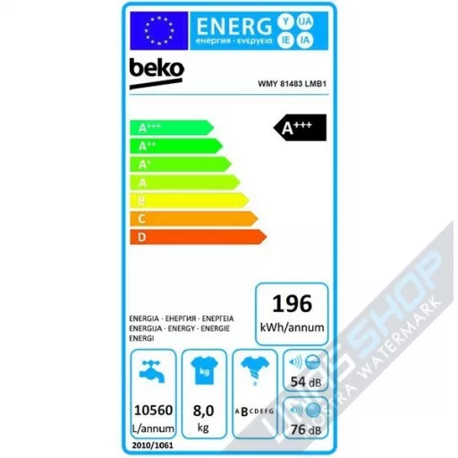 Masina de spalat rufe Beko WMY81483LMB1, 8 kg, 1400 RPM
