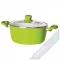 Cratita aluminiu Heinner Grays cu capac, 20 x 8.6 cm, 2 l