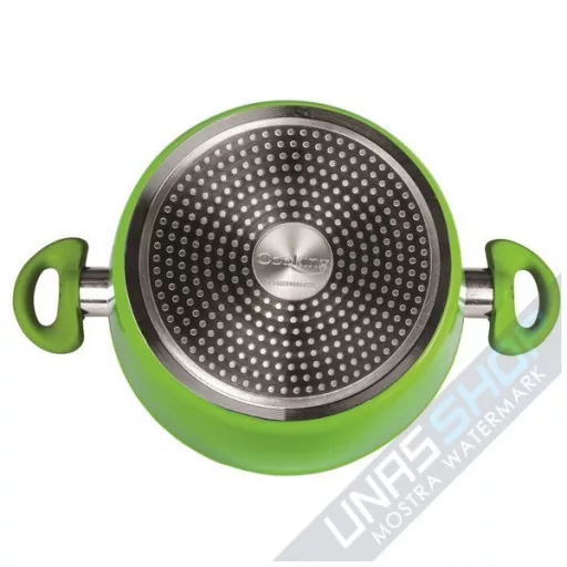Cratita aluminiu Heinner Grays cu capac, 20 x 8.6 cm, 2 l