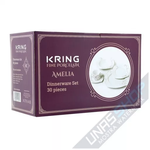 Serviciu de masa Kring Amelia, Portelan Superalb, 30 piese