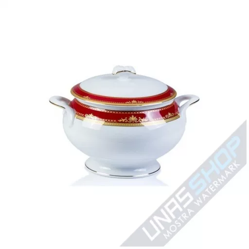 Serviciu de Masa Aurit Regal, Portelan, 12 Persoane