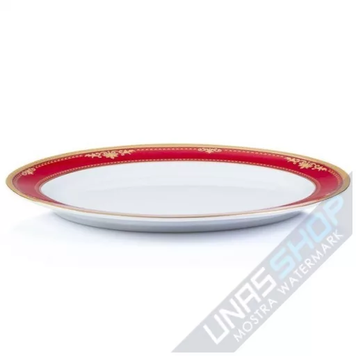 Serviciu de Masa Aurit Regal, Portelan, 12 Persoane
